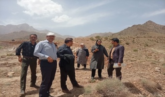 بازدید میدانی از اراضی مورد اعتراض آگهی منابع ملی