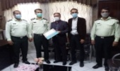 دیدار رئیس اداره منابع طبیعی  و فرمانده نیروی انتظامی اشکذر به مناسبت هفته نیروی انتظامی