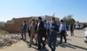بازدید و حضور میدانی رئيس اداره منابع طبيعي با همراهی دادستان، بخشدار و برخي مسئولين شهرستان بافق از در روستای گزستان