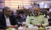 دیدار مدیرکل منابع طبیعی و آبخیزداری با فرماندهان نیروی اتتظامی استان