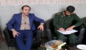 نشست بانماينده بسيج وسپاه ناحيه شهرستان تفت،جهت همكاري درهفته منابع طبيعي