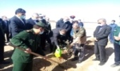 پویش نهالکاری عمومی با مشارکت اداره منابع طبیعی شهرستان اشکذر و شرکت فولاد آلیاژی