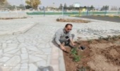 برگزاری مراسم نهالکاری در ورزشگاه غدیربه مناسبت هفته منابع طبیعی در شهرستان اردکان