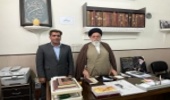  دیدار رییس اداره منابع طبیعی یزد با امام جمعه بخش مرکزی