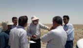 بازدید مشترک کارشناسان  اداره منابع طبیعی و اداره آب منطقه ای ازبندخاکی رحیم آباد فراغه 