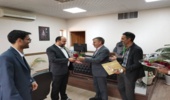 دیدار رئیس اداره منابع طبیعی و ابخیزداری شهرستان اشکذر با مسئولین دستگاه قضاء شهرستان به مناسبت هفته قوه قضائیه