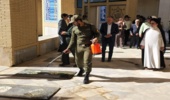 شرکت  پرسنل درمراسم غبارروبی گلزارشهدا به مناسبت هفته نیروی انتظامی در شهرستان ابرکوه