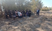 بازدید دانش اموزان اردکانی از عرصه های طبیعی و نهالستان اشکذر