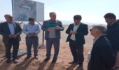 بازدید دکتر بهزاد (ریس اداره مرتع سازمان) از پروژه های مرتع در شهرستان اردکان