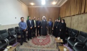 دیدار سرپرست و پرسنل اداره منابع طبیعی و آبخیزداری شهرستان مهریز با امام جمعه این شهرستان