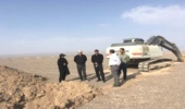 بازديد رييس اداره بيابان اداره كل منابع طبيعي و آبخيزداري استان يزد از پيشرفت كار پروژه هاي در حال اجراي كانون بحراني فرسايش بادي گودگوار بافق