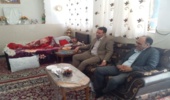 عیادت مدیرکل محترم از همکار اداره کل منابع طبیعی و آبخیزداری استان یزد جناب آقای جواد اسلامی در شهرستان اشکذر 