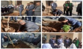 مراسم درختکاری در آموزشگاه دخترانه شهید حاج قاسم سلیمانی شهرستان میبد