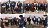   کاشت نهال در دبیرستان مصطفوی با حضور آیت الله اعرافی امام جمعه شهرستان میبد  
