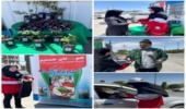 توزیع برشور،کیسه زباله و نهال رایگان در روز طبیعت در شهرستان اردکان