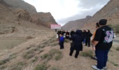 بازدید دانشجویان دانشگاه اردکان از سازه های آبخیزداری شهرستان مهریز