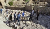 بازدید مدیرکل مدیریت بحران استانداری یزد از روستای سيل زده قطرم شهرستان بافق