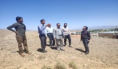 بازدید از نقاط حادثه خیز روستای ده جمال شهرستان بهاباد