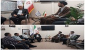 دیدار رئیس و پرسنل اداره منابع طبیعی و آبخیزداری شهرستان اردکان با امام جمعه اردکان
