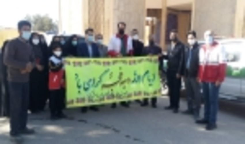 تجدید میثاق با شهدای اشکذر به مناسبت ایام الله دهه فجر و کشت نهال در راستای پویش نهالکاری عمومی