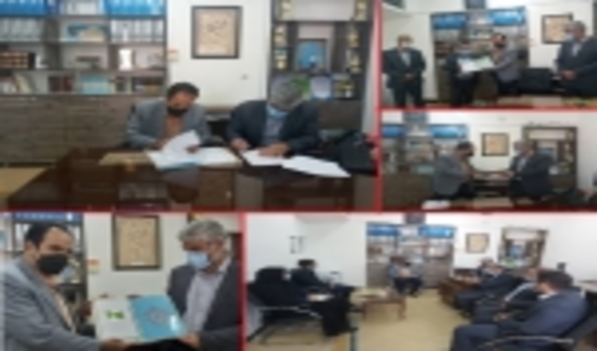 انعقاد تفاهم‌نامه همکاری بین اداره منابع طبیعی و آبخیزداری شهرستان مهریز و آموزش و پرورش این شهرستان 