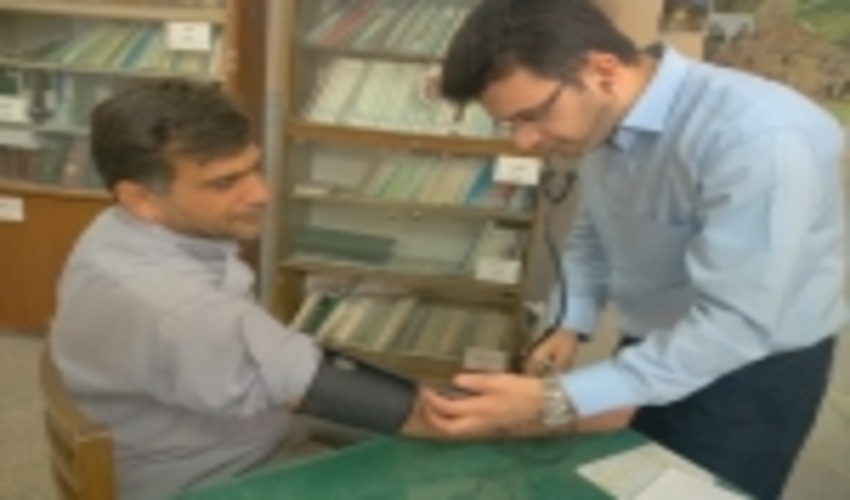 تشکیل پرونده سلامت ویژه آقایان اداره منابع طبیعی و آبخیزداری شهرستان اردکان به مناسبت هفته سلامت مردان