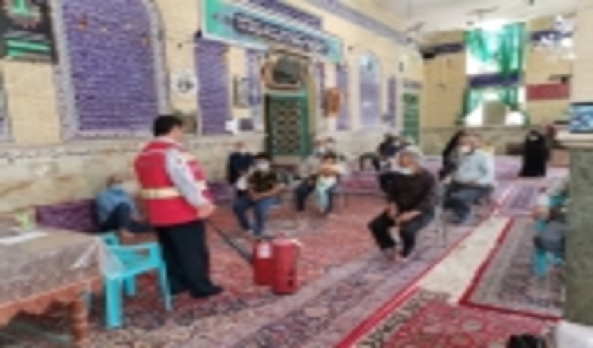 برگزاری جلسه توجیهی آموزشی  اطفاء حریق در بنادک سادات شهرستان مهریز