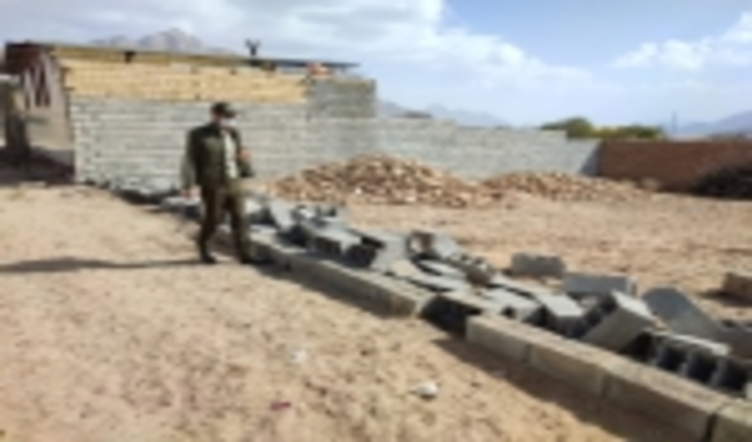 رفع تصرف اراضی ملّی در دهستان تنگ چنار شهرستان مهریز