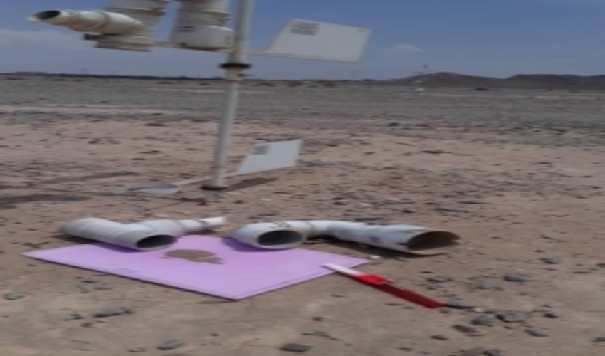 ایستگاه سنجش و پایش فرسایش بادی و ریزگردها در محل کانال باد میبد