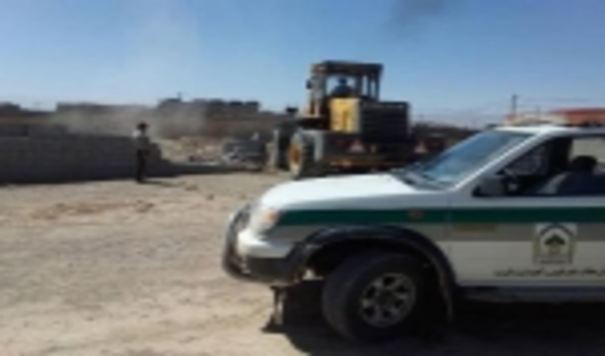 رفع تصرف 1024مترمربع ازاراضی ملی درشهرستان ابرکوه