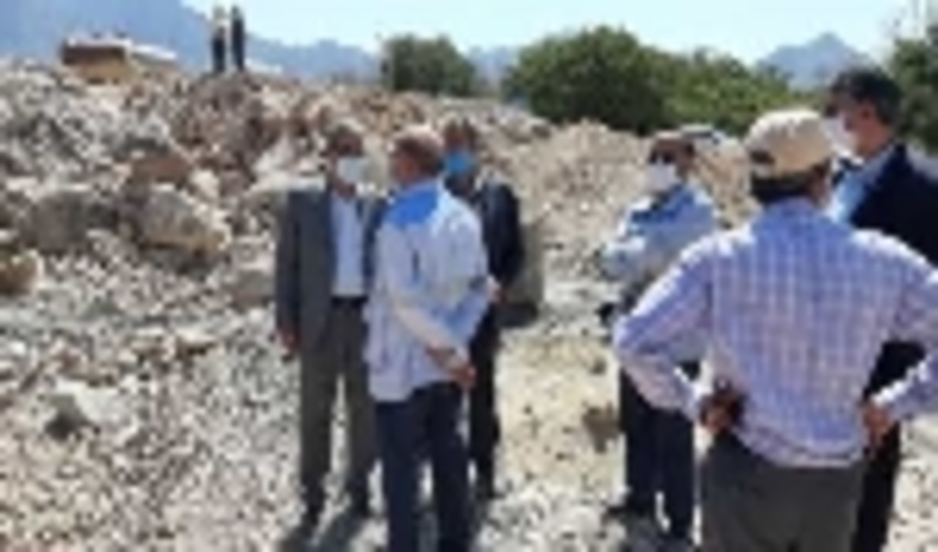 بازدید مدیر کل مدیریت بحران استانداری از محدوده طرح مطالعاتی آبخیزداری شهرستان تفت