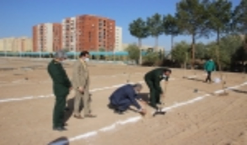 افتتاح بوستان شهيد گمنام در محل صدا و سيماي مركز يزد