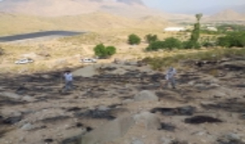 اطفاء به موقع حریق در مراتع شهرستان مهریز