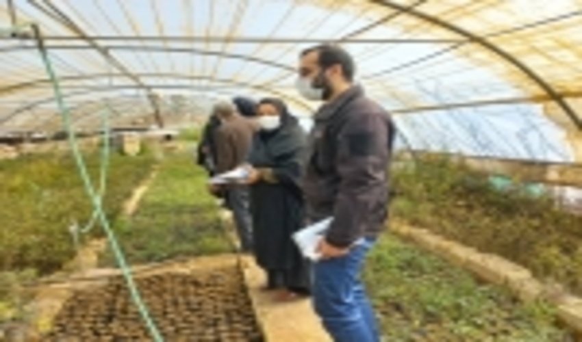 بازدید اعضای تشکل های منابع طبیعی از گلخانه و نهالستان اداره منابع طبیعی و آبخیزداری شهرستان اردکان