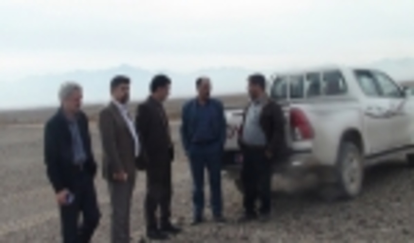 بازدید معاون فنی از پروژه رواناب هلالی خضرآباد اشکذر 