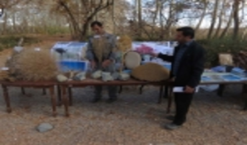 غرفه اداره منابع طبیعی و آبخیزداری شهرستان مهریز در باغ پهلوانپور مهریز دایر شد