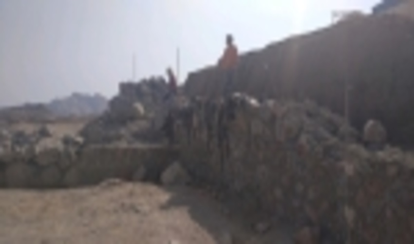 پيشرفت 80 درصدي عمليات احداث بند خاكي مشاركتي حسن آباد شهرستان بافق 