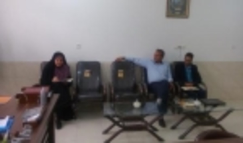 دیدار معاونت آبخیزداری استان  با ریاست اداره منابع طبیعی وآبخیزداری  شهرستان بهاباد