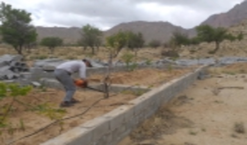 خلع ید و قلع و قمع 585 مترمربع اراضی ملی در منطقه تنگ چنار مهریز