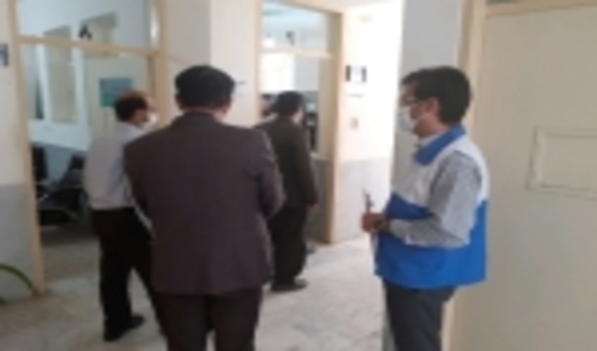 بازدید مشترک بازرسان مرکز بهداشت و فرمانداري از اداره منابع طبيعي و آبخيزداري مهريز