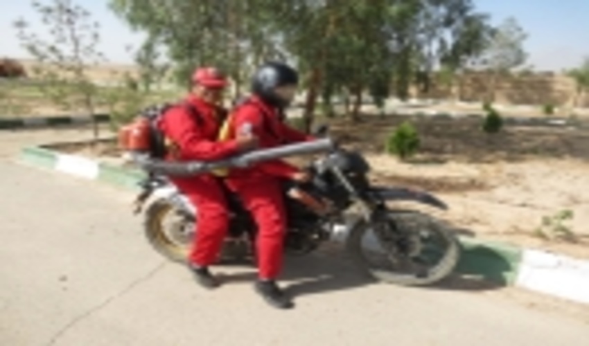 اجرای مانورآزمایشی اطفاء حریق توسط یگان حفاظت منابع طبیعی و آبخیزداری شهرستان مهریز