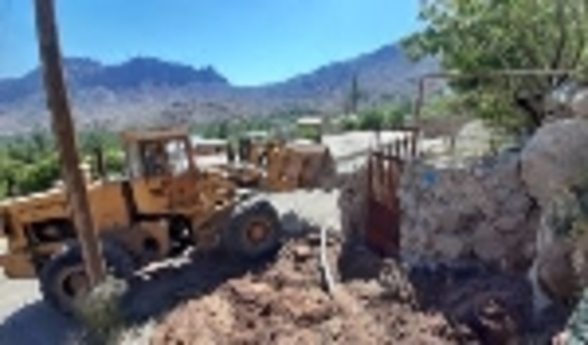 رفع تصرف و اجرای حکم 1245 متر از اراضی ملی ده بالا محله ی تقی آباد شهرستان تفت