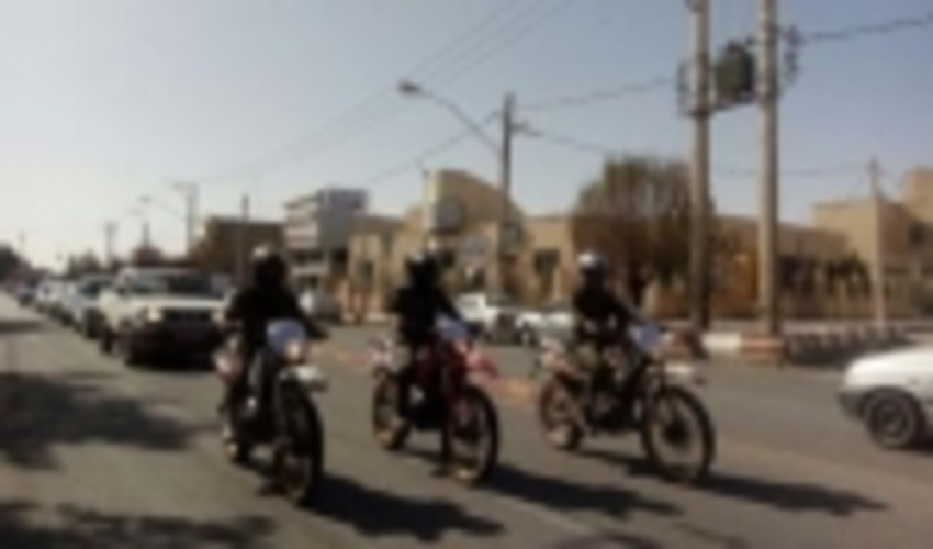 برگزاری مراسم رژه موتوری  درشهرستان خاتم