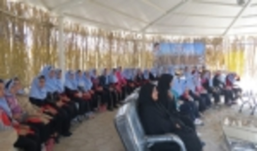 دانش آموزان دبستانه دخترانه ياران حضرت مهدي (عج) با فعاليت هاي اداره منابع طبيعي آشنا شدند.