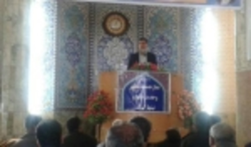 سخنرانی معاون اداره منابع طبیعی وآبخیزداری  خاتم درنمازجمعه شهر هرات