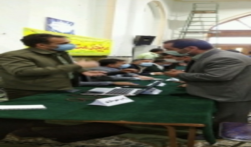 برپايي ميز خدمت در نماز جمعه شهرستان بافق