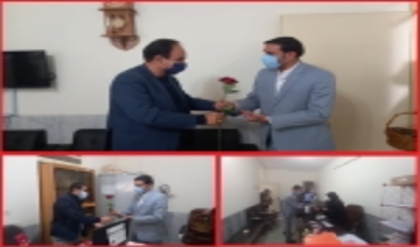 تکریم کارکنان اداره منابع طبیعی و آبخیزداری شهرستان مهریز به مناسبت روز ملّی هوای پاک توسط فرماندار این شهرستان