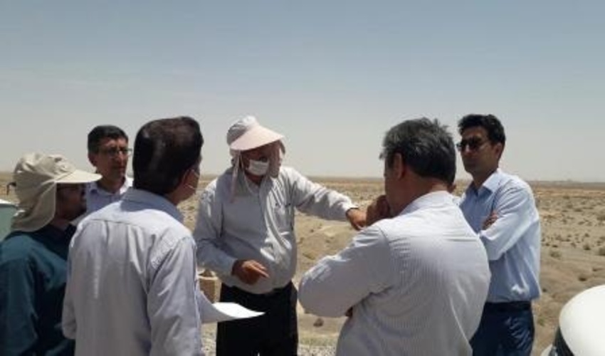 بازدید مشترک کارشناسان  اداره منابع طبیعی و اداره آب منطقه ای ازبندخاکی رحیم آباد فراغه 