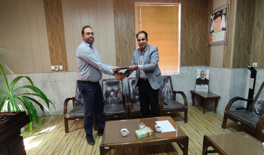 انعقاد تفاهم نامه همکاری مشترک فی مابین اداره منابع طبیعی و آبخیزداری شهرستان مهریز و فرماندهی ایستگاه یازرسی شهید مدنی این شهرستان