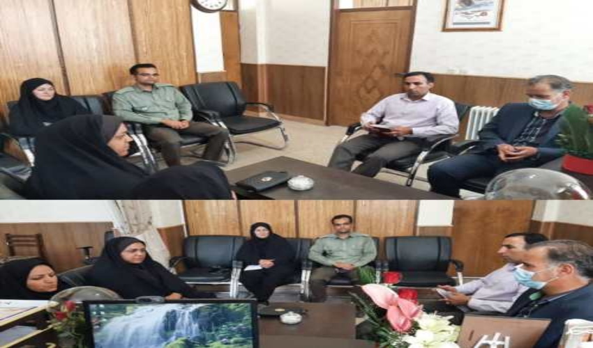 حضور معاون منابع طبیعی و آبخیزداری در مديريت جهاد كشاورزي شهرستان بافق